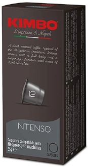 Kimbo coffee Capsules Compatible Nespresso-Intense (10x10 capsules)