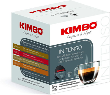 Kimbo coffee Capsules Compatible with Sweet Taste Nescafe-Intense (6x16 Capsules)