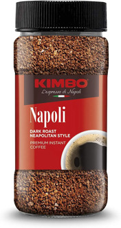 Kimbo Premium Instant Coffee Naples Roasting Dark (6 jars 100g)