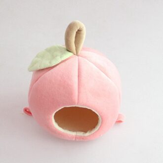 Kimi Hamster Huis Kooi Apple Hangmat Voor Fret Egel Rat Eekhoorn Huisdier Bed Nest Speelgoed Klein Dier Zachte Warme Hamster bed Rood