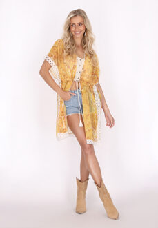 Kimono Dames geel