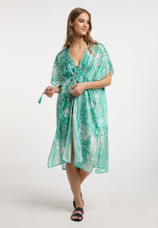 Kimono Dames Groen Wit