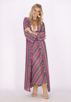 Kimono Dames Roze Veelkleurig - M