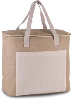 Kimood Grote koeltas jute/canvas - 38 x 32 x 16 cm - 20 liter - Koeltassen