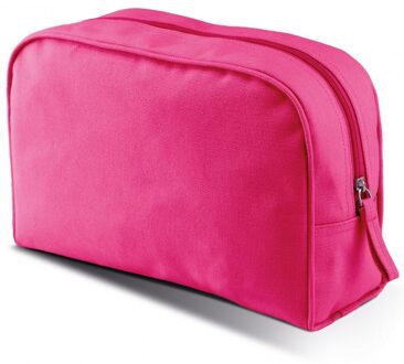 Kimood grote Toilettas / Make-up etui - fuchsia roze - 28 x 18 x 9 cm - Reis etui - Schooletui