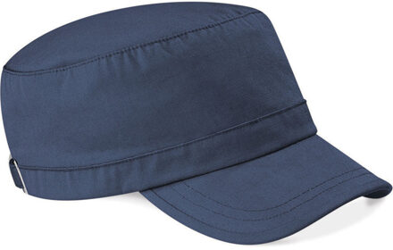 Kimood Katoenen leger/army pet/cap donkerblauw/navy voor volwassenen - Beechfield petten/caps - Donkerblauwe unisex petjes