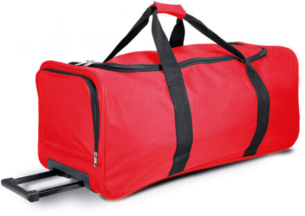 Kimood Reistas/weekendtas op wieltjes Travelmaster - 71 x 31 x 30 cm - Rood - 66 liter - Sport - Vak - Sporttassen