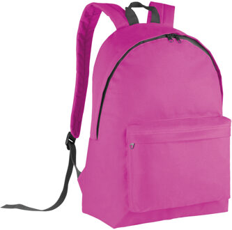 Kimood Schooltas/rugzak voor kinderen - 20 L - basisschool - lunchtas - fuchsia roze - 28 x 16 x 38 cm - Rugzak - kind