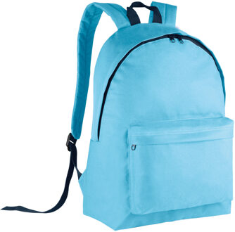 Kimood Schooltas/rugzak voor kinderen - 20 L - basisschool - lunchtas - lichtblauw - 28 x 16 x 38 cm - Rugzak - kind