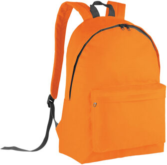 Kimood Schooltas/rugzak voor kinderen - 20 L - basisschool - lunchtas - oranje - 28 x 16 x 38 cm - Rugzak - kind