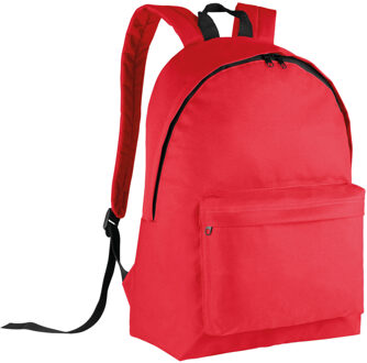 Kimood Schooltas/rugzak voor kinderen - 20 L - basisschool - lunchtas - rood - 28 x 16 x 38 cm - Rugzak - kind