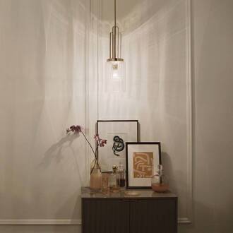 Kimrose hanglamp, 1-lamp, gepolijst nikkel gepolijst nikkel, helder