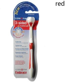 Kind 3 Zijdig Tandenborstel Ultrafijne Zachte Haren Baby Tandenborstel Gezondheid Tanden Drie Stereoscale Voor Baby Tandenborstel 4 Kleuren A5 groen