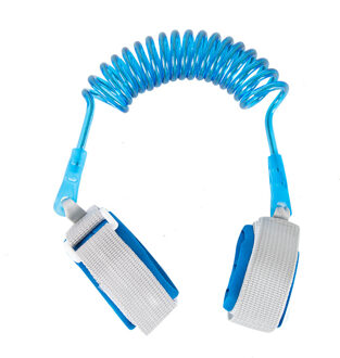 Kind Anti-verloren Pols Link met Trekkabel Leash Gordel Baby Strap Touw Armband Baby Kinderslot kids Levert Blauw