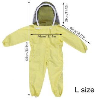 Kind Bijenteelt Apparatuur Full Body Kleding Beschermende Professionele Handschoenen Sluier Hoed Veiligheid Imker Pak Voor Kinderen