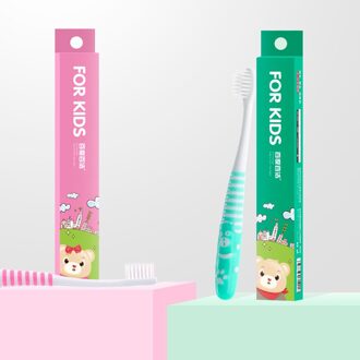 Kind Leuke Tandenborstel Kind Beschermen Tanden Tandenborstel Voor Kinderen blauw