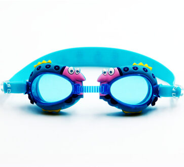 Kind Polycarbnate Cartoon Vis Meer Blauw Roze 2 Kleuren Verstelbare Anti-Fog Leuke Zwembril Jongens Meisjes Kinderen Zwemmen eyewear