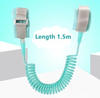 Kind Safety Harness Leash Anti Verloren Verstelbare Pols Link Trekkabel Polsband Riem Baby Kids Voor Peuter Vlinder Licht Groen