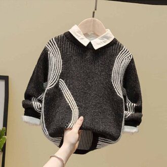 Kind Ster Trui Pullover Katoen Double Layer Trui Herfst Winter Kinderkleding Baby Boy Kleding Kids Top 10