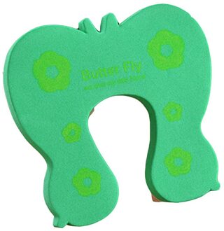 Kind Veiligheid Anti-Snuifje Deur Kaart Baby Verdikte Deur Plug Eva Baby Deur Weerstand Cartoon Deur Clip Baby Bescherming veiligheid groen