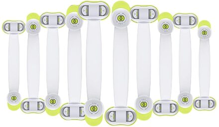 Kind Veiligheid Kabinet Sloten, 10 Pack Baby Proofing Koelkast Sloten Met Sterke Lijm, Geen Gereedschap Of Boren