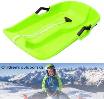 Kind Volwassenen Sneeuw Slee Zware Rodelen Sleigh Rodelen Boot Board groen