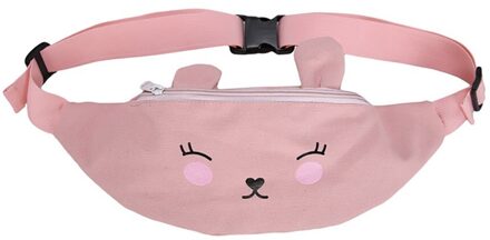 Kind Wilde Messenger Bag Mode Borst Bag Heuptas Schouder Kleine Crossbody Tas Meisje Riem Tas Messenger Borst Bag #25 # Py roze