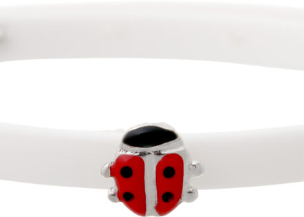 Kinder 925 Sterling Zilveren Armband - Zilver ZA-7156/WIT - maat