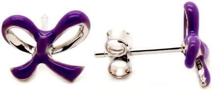 Kinder 925 Sterling Zilveren Stud Oorbellen - Zilver ZO-6059/1 - One Size