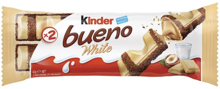 Kinder good White Pack of 2 bars, 43 grams