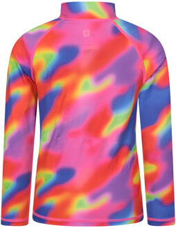 Kinder/Kids Abstracte Rash Top met lange mouwen (Helder oranje)