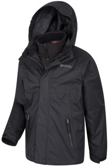 Kinder/Kids Bracken Extreme 3 in 1 Waterdichte Jas (Zwart) - maat 11-12J / 146-152cm