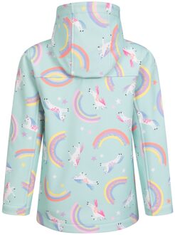 Kinder/Kids Exodus II Eenhoorn en Regenboog Waterafstotende Soft Shell Jas (Munt) Mint - 9-10J / 134-140cm