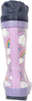 Kinder/Kids II Regenboog Winter Wellington Laarzen (Lila) - EU 27 / UK 9