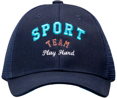 Kinder/kids kempsey baseballpet Blauw - One size