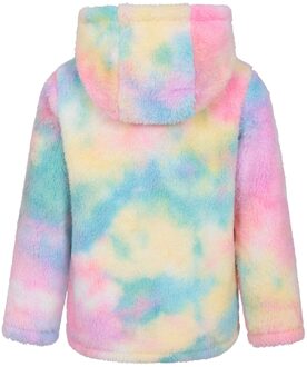 Kinder/Kids Knusse Regenboog Hoodie met Volledige Ritssluiting (Helder Roze) - 11-12J / 146-152cm