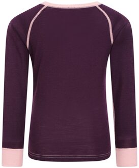 Kinder/Kids Merino II Ronde Hals Base Layer Top (Bes) Bessenrood - 5-6J / 110-116cm
