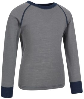 Kinder/Kids Merino II Ronde Hals Base Layer Top (Grijs) - 7-8J / 122-128cm