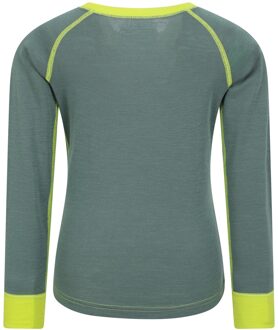 Kinder/Kids Merino II Ronde Hals Base Layer Top (Kaki Groen) - 13J / 158cm