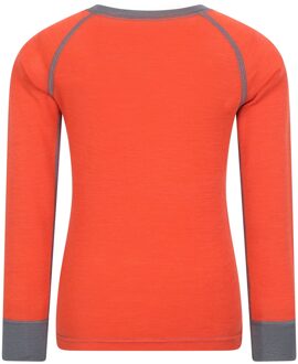 Kinder/Kids Merino II Ronde Hals Base Layer Top (Oranje) - 9-10J / 134-140cm