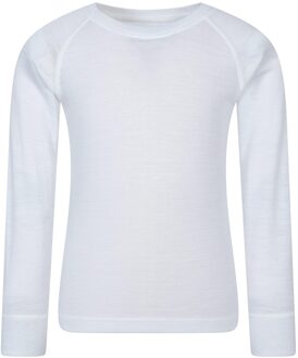 Kinder/Kids Merino II Ronde Hals Base Layer Top (Wit) - 2-3J / 92-98cm