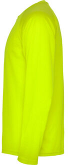 Kinder/kids montecarlo sport t-shirt met lange mouwen Geel - 104