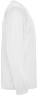 Kinder/kids montecarlo sport t-shirt met lange mouwen Wit - 104