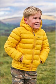 Kinder/Kids Seasons II gewatteerde jas (Mosterd) - maat 11-12J / 146-152cm Mosterdgeel