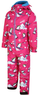 Kinder/kids sneeuwdieren sneeuwpak Roze - 98
