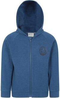 Kinder/Kids Strath Melange Full Zip Hoodie (Marine) - maat 7-8J / 122-128cm Navy