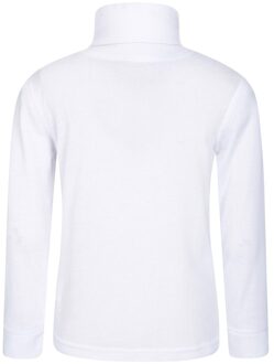 Kinder-/kids Talus Roll Neck Top met lange mouwen (Wit) - maat