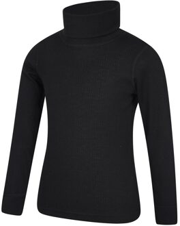 Kinder-/kids Talus Roll Neck Top met lange mouwen (Zwart) - maat 7-8J / 122-128cm