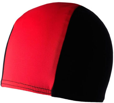 Kinder/kids tweekleurige lycra badmuts Zwart - One size