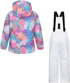 Kinder/Kinder bedrukte Ski jas & broek (Roze) - 2-3J / 92-98cm